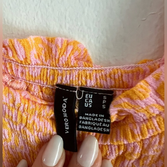 VERO MODA- Smocked Midi Dress - Parfait Pink - Picture 3 of 10